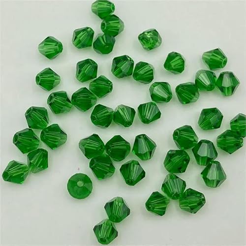 4 6 mm doppelkegelige österreichische Kristallperlen zur Schmuckherstellung, mehrfarbige facettierte Glas-Abstandsperlen für DIY-Zubehör – z14 – 3,0 mm (ca. 120 Stück) von GVEKJ
