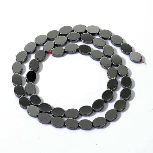45 Stil Natürliche schwarze Hämatit-Steinperlen Stern Geometrische Säule Herz Lose Abstandsperlen Für Die Schmuckherstellung Armbänder Halskette-6x8mm_a von GVEKJ
