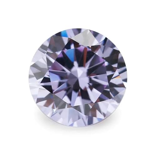 50 Stück/100 Stück 3,25~8,5 mm AAAAA runder Zirkonia-Stein, lose CZ-Edelsteine, synthetische Edelsteine zur Schmuckherstellung, Lavendel, 6,5 mm, 50 Stück 50 Stück/100 Stück 3,25~8,5 mm AAAAA runder Zirkonia-Stein, lose CZ-Edelsteine, synthetische Edelsteine zur Schmuckherstellung, Lavendel, 6,5 mm, 50 Stück von GVEKJ