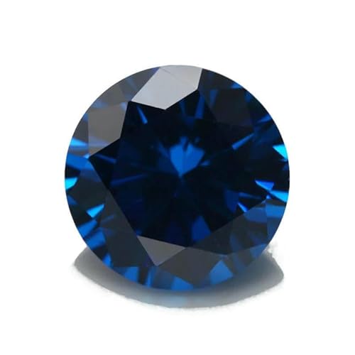 50 Stück/100 Stück 3,25~8,5 mm AAAAA runder Zirkonia-Stein, lose synthetische CZ-Edelsteine zur Schmuckherstellung, Blau, 6,5 mm, 50 Stück 50 Stück/100 Stück 3,25~8,5 mm AAAAA runder Zirkonia-Stein, lose synthetische CZ-Edelsteine zur Schmuckherstellung, Blau, 6,5 mm, 50 Stück von GVEKJ