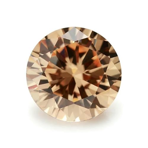 50 Stück/100 Stück 3,25–8,5 mm AAAAA runder Zirkonia-Stein, lose synthetische CZ-Edelsteine zur Schmuckherstellung, Champagner, 4,0 mm, 100 Stück 50 Stück/100 Stück 3,25–8,5 mm AAAAA runder Zirkonia-Stein, lose synthetische CZ-Edelsteine zur Schmuckherstellung, Champagner, 4,0 mm, 100 Stück von GVEKJ