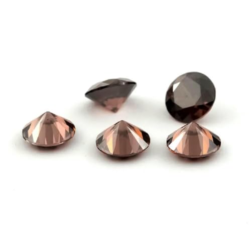50 Stück/100 Stück 3,25~8,5 mm AAAAA runder Zirkonia-Stein, lose synthetische CZ-Edelsteine zur Schmuckherstellung, Kaffeefarbe, 5,0 mm, 100 Stück 50 Stück/100 Stück 3,25~8,5 mm AAAAA runder Zirkonia-Stein, lose synthetische CZ-Edelsteine zur Schmuckherstellung, Kaffeefarbe, 5,0 mm, 100 Stück von GVEKJ