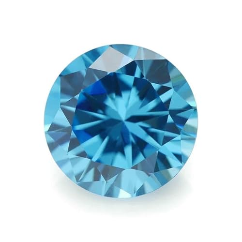 50 Stück/100 Stück 3,25~8,5 mm AAAAA runder Zirkonia-Stein, lose synthetische CZ-Edelsteine zur Schmuckherstellung, Seeblau, 5,0 mm, 100 Stück 50 Stück/100 Stück 3,25~8,5 mm AAAAA runder Zirkonia-Stein, lose synthetische CZ-Edelsteine zur Schmuckherstellung, Seeblau, 5,0 mm, 100 Stück von GVEKJ