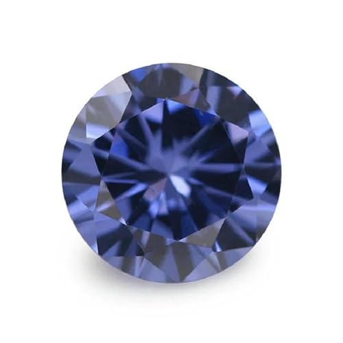 50 Stück/100 Stück 3,25~8,5 mm AAAAA runder Zirkonia-Stein, lose synthetische CZ-Edelsteine zur Schmuckherstellung, Tansanit-Farbe, 4,5 mm, 100 Stück 50 Stück/100 Stück 3,25~8,5 mm AAAAA runder Zirkonia-Stein, lose synthetische CZ-Edelsteine zur Schmuckherstellung, Tansanit-Farbe, 4,5 mm, 100 Stück von GVEKJ