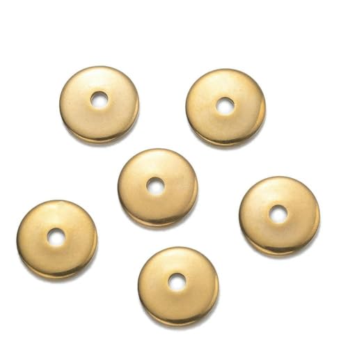 50 Stück 4/5/6/8 mm quadratische, flache, lose Abstandsperlen aus Edelstahl für DIY-Perlenarmbänder, Zubehör, Schmuckherstellung, Zubehör, Gold, 5 mm 50 Stück 4/5/6/8 mm quadratische, flache, lose Abstandsperlen aus Edelstahl für DIY-Perlenarmbänder, Zubehör, Schmuckherstellung, Zubehör, Gold, 5 mm von GVEKJ