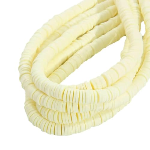 6 mm, 350 Stück/Los, Farbe, flache, runde Polymer-Tonperlen, lose Abstandsperlen für die Schmuckherstellung, DIY-Armband, Halskette, Ohrringe, Design-13-1 Strang von GVEKJ