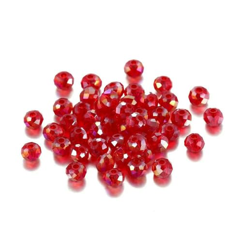 70–300 Stück 3/4/6/8 mm durchscheinende tschechische Kristallglasperle, facettiert, bunte Abstandsperle für DIY-Armbänder, Schmuckherstellung, Zubehör – Dunkelrot – AB – 6 mm x 100 Stü 70–300 Stück 3/4/6/8 mm durchscheinende tschechische Kristallglasperle, facettiert, bunte Abstandsperle für DIY-Armbänder, Schmuckherstellung, Zubehör – Dunkelrot – AB – 6 mm x 100 Stü von GVEKJ