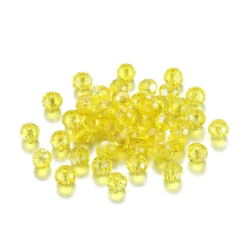 70–300 Stück 3/4/6/8 mm durchscheinende tschechische Kristallglasperle, facettiert, bunte Abstandsperle für DIY-Armbänder, Schmuckherstellung, Zubehör – Gelb-AB – 8 mm x 70 Stück 70–300 Stück 3/4/6/8 mm durchscheinende tschechische Kristallglasperle, facettiert, bunte Abstandsperle für DIY-Armbänder, Schmuckherstellung, Zubehör – Gelb-AB – 8 mm x 70 Stück von GVEKJ