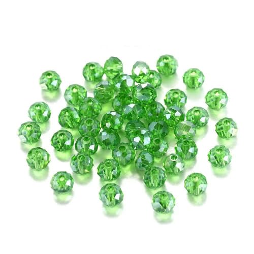70–300 Stück 3/4/6/8 mm durchscheinende tschechische Kristallglasperle, facettiert, bunte Abstandsperle für DIY-Armbänder, Schmuckherstellung, Zubehör – Grün-AB – 8 mm x 70 Stück 70–300 Stück 3/4/6/8 mm durchscheinende tschechische Kristallglasperle, facettiert, bunte Abstandsperle für DIY-Armbänder, Schmuckherstellung, Zubehör – Grün-AB – 8 mm x 70 Stück von GVEKJ