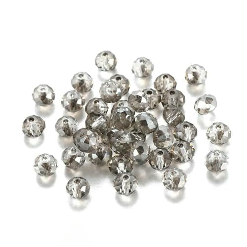 70–300 Stück 3/4/6/8 mm durchscheinende tschechische Kristallglasperle, facettiert, bunte Abstandsperle für DIY-Armbänder, Schmuckherstellung, Zubehör – Silbergrau – AB – 3,0 mm x 300 70–300 Stück 3/4/6/8 mm durchscheinende tschechische Kristallglasperle, facettiert, bunte Abstandsperle für DIY-Armbänder, Schmuckherstellung, Zubehör – Silbergrau – AB – 3,0 mm x 300 von GVEKJ