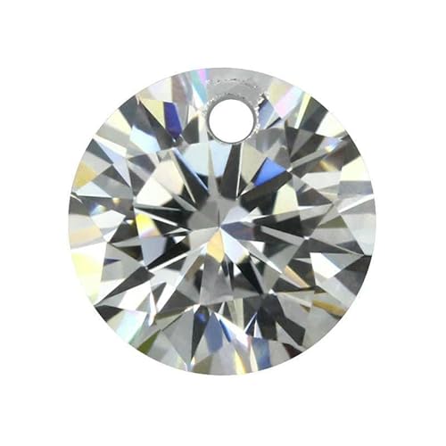 Mit Einzelloch, weißer, loser Moissanit-Stein, runde Edelsteinperlen, 3–13,0 mm, VVS1, ausgezeichneter Schliff, Test-positiver Diamant – Einzelloch – D – 4,0 mm – 0,3 ct Mit Einzelloch, weißer, loser Moissanit-Stein, runde Edelsteinperlen, 3–13,0 mm, VVS1, ausgezeichneter Schliff, Test-positiver Diamant – Einzelloch – D – 4,0 mm – 0,3 ct von GVEKJ