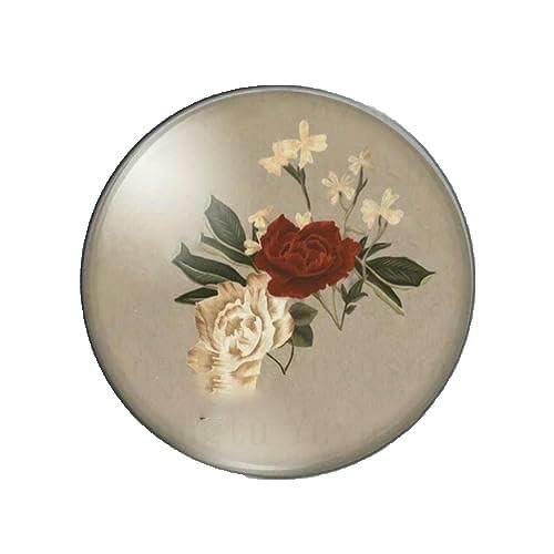 Schöne Vintage-Rosenbilder, Blumenmuster, 12 mm/18 mm/20 mm/25 mm, rundes Fotoglas-Cabochon, Demo mit flacher Rückseite, Herstellung von Befunden, J-22 mm Schöne Vintage-Rosenbilder, Blumenmuster, 12 mm/18 mm/20 mm/25 mm, rundes Fotoglas-Cabochon, Demo mit flacher Rückseite, Herstellung von Befunden, J-22 mm von GVEKJ