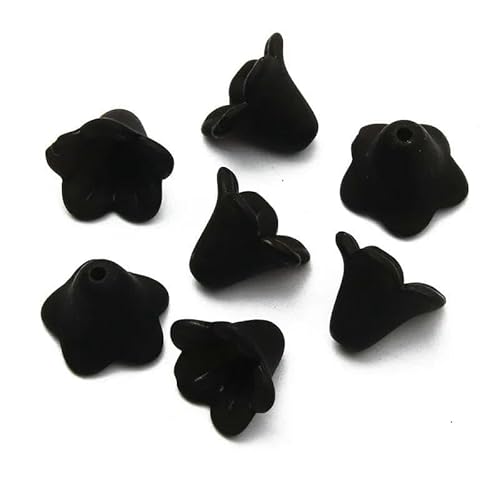 Trend 14 x 10 mm schwarze Morning Glory Acrylperlen Blume lose Perlen für Schmuckherstellung DIY Schlüsselanhänger Ohrringe Armband Zubehör-C00857-100 Stück Trend 14 x 10 mm schwarze Morning Glory Acrylperlen Blume lose Perlen für Schmuckherstellung DIY Schlüsselanhänger Ohrringe Armband Zubehör-C00857-100 Stück von GVEKJ
