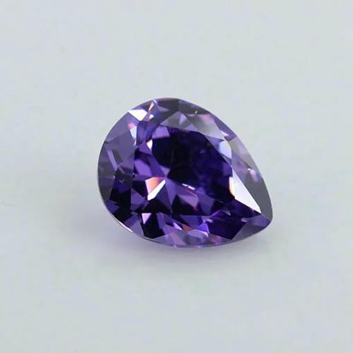 Zirkonia-Stein, mehrfarbig, birnenförmig, Brillantschliff, lose CZ-Steine, synthetische Edelsteine, Perlen für Schmuck, 2 x 3 – 13 x 18 mm, AAAAA, lila, 10 x 12 mm, 20 Stück Zirkonia-Stein, mehrfarbig, birnenförmig, Brillantschliff, lose CZ-Steine, synthetische Edelsteine, Perlen für Schmuck, 2 x 3 – 13 x 18 mm, AAAAA, lila, 10 x 12 mm, 20 Stück von GVEKJ