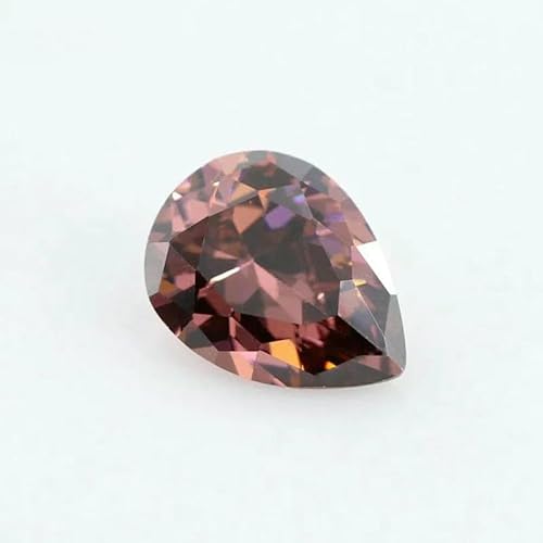 Zirkonia-Stein, mehrfarbig, birnenförmig, Brillantschliff, lose CZ-Steine, synthetische Edelsteine, Perlen für Schmuck, 2 x 3 – 13 x 18 mm, AAAAA-Rhodolith, 9 x 11 mm, 10 Stück Zirkonia-Stein, mehrfarbig, birnenförmig, Brillantschliff, lose CZ-Steine, synthetische Edelsteine, Perlen für Schmuck, 2 x 3 – 13 x 18 mm, AAAAA-Rhodolith, 9 x 11 mm, 10 Stück von GVEKJ