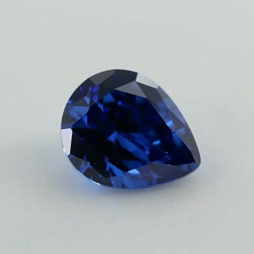 Zirkonia-Stein, mehrfarbig, birnenförmig, Brillantschliff, lose CZ-Steine, synthetische Edelsteine, Perlen für Schmuck, 2 x 3 – 13 x 18 mm, AAAAA-Saphir, 8 x 10 mm, 20 Stück Zirkonia-Stein, mehrfarbig, birnenförmig, Brillantschliff, lose CZ-Steine, synthetische Edelsteine, Perlen für Schmuck, 2 x 3 – 13 x 18 mm, AAAAA-Saphir, 8 x 10 mm, 20 Stück von GVEKJ
