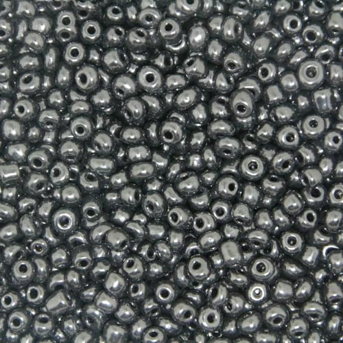 mm, 3,0 mm, 4,0 mm, einfarbig, tschechische Glasperlen, österreichischer Kristall, runde Perlen für Kinder, Schmuck, DIY-Zubehör, Schwarz, 3,0 mm, 300 Stück von GVEKJ