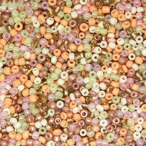 mm, 3,0 mm, 4,0 mm, weiß, mehrfarbig, tschechische Glasperlen, österreichischer Kristall, runde Perlen für Kinder, Schmuck, DIY-Zubehör, Pfirsich-Mehrfarbig, 4,0 mm, 100 Stück von GVEKJ