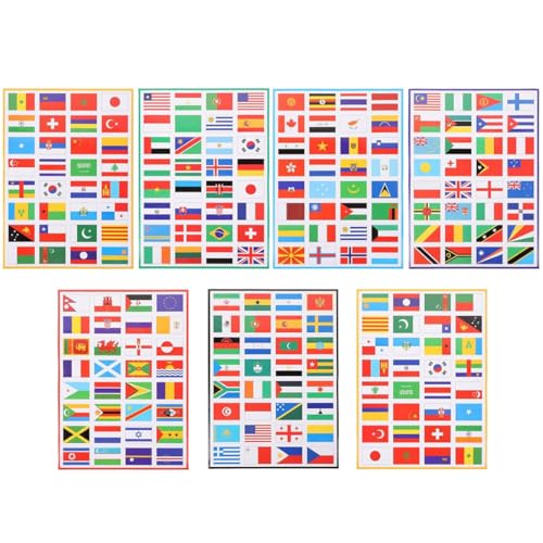 7 Blätter Länderflaggen Aufkleber Sticker, Gesicht Aufkleber, Aufkleber Weltflagge, Weltmeisterschaft Olympische Spiele Deko 7 Blätter Länderflaggen Aufkleber Sticker, Gesicht Aufkleber, Aufkleber Weltflagge, Weltmeisterschaft Olympische Spiele Deko von GVEYIQK