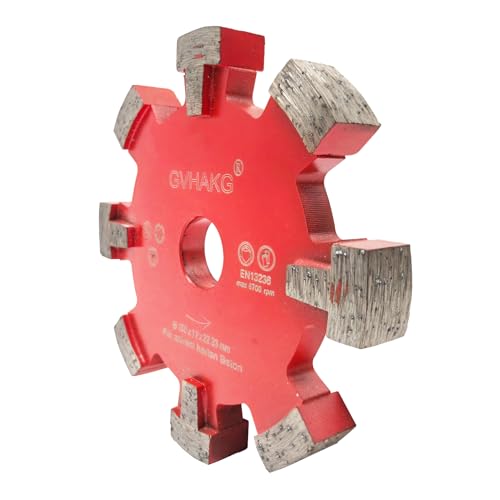 GVHAKG Diamant Frässcheibe 130mm, 17 mm Räumscheibe 8 Segmente U-förmige Nut Verbreiten Für Fußbodenheizung Sehr Harte Betonböden Und Entfernung, Fußbodenerwärmung Trockenschnitt (130x17x22.23mm) GVHAKG Diamant Frässcheibe 130mm, 17 mm Räumscheibe 8 Segmente U-förmige Nut Verbreiten Für Fußbodenheizung Sehr Harte Betonböden Und Entfernung, Fußbodenerwärmung Trockenschnitt (130x17x22.23mm) von GVHAKG