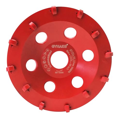 GVHAKG PKD Diamant Schleiftopf 125 mm x 22,23 mm,12 Segmente Diamantschleiftopf für Beton, Estrich,Epoxidharz-Beschichtungen, Farb-Beschichtungen GVHAKG PKD Diamant Schleiftopf 125 mm x 22,23 mm,12 Segmente Diamantschleiftopf für Beton, Estrich,Epoxidharz-Beschichtungen, Farb-Beschichtungen von GVHAKG