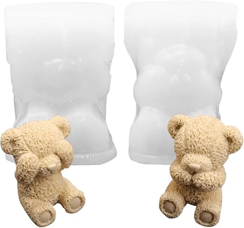 2PCS Bär Silikonform,Ice Bear Silicone Mould,Kerzen-Gießform Kerzenform Silikon Kerzenform Diy Silikonform Kerzen Gießen Formen,For Diy Cake Soap Scented Candle Coffee Milk Tea Candy Baking Decoration 2PCS Bär Silikonform,Ice Bear Silicone Mould,Kerzen-Gießform Kerzenform Silikon Kerzenform Diy Silikonform Kerzen Gießen Formen,For Diy Cake Soap Scented Candle Coffee Milk Tea Candy Baking Decoration von GVMJHYK