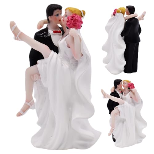 GVMJHYK Hochzeitspaar Figurine, Wedding Torte Topper, Wedding Cake Topper Figurine, Kuchen Figur Hochzeitstorte Dekoration, Tortenfigur Hochzeit, Dekofigur Hochzeitspaar(Sexy Braut) von GVMJHYK