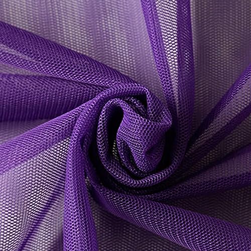 GVNFJKJK Organza-Stoff Organzastoff Tüll Netzstoff Tüll for Partydeko und Bühnendekoration,(Deep Purple) von GVNFJKJK