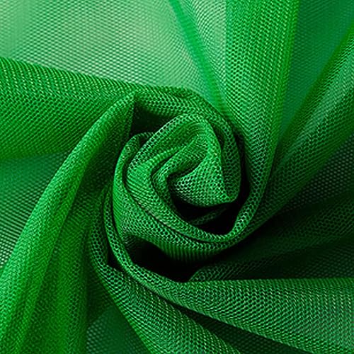 GVNFJKJK Organza-Stoff Organzastoff Tüll Netzstoff Tüll for Partydeko und Bühnendekoration,(Grass Green) von GVNFJKJK