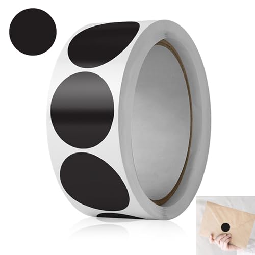 Runde Aufkleber 25mm, 500 Stück 25mm Runde Farbcodierungs, Farbkodierung Etiketten Rolle, Schwarz Round Sticker, Markierungspunkte Round Sticker, Ablösbare Etiketten, für Büro Klassenzimmer Runde Aufkleber 25mm, 500 Stück 25mm Runde Farbcodierungs, Farbkodierung Etiketten Rolle, Schwarz Round Sticker, Markierungspunkte Round Sticker, Ablösbare Etiketten, für Büro Klassenzimmer von GVPOELR