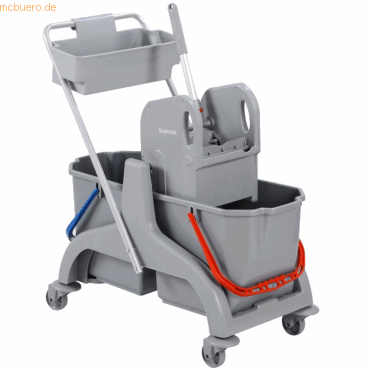 GVS Großverbraucherspezialiste Reinigungswagen SCPEC36BD 2x18 l grau von GVS Großverbraucherspezialiste