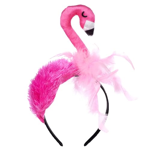GWAWG 1 Stück Flamingo Stirnband mit realistischen Federn Rosa Valentinstag Stirnband Kopfschmuck für Halloween Karneval Cosplay Hawaii Sommer Party GWAWG 1 Stück Flamingo Stirnband mit realistischen Federn Rosa Valentinstag Stirnband Kopfschmuck für Halloween Karneval Cosplay Hawaii Sommer Party von GWAWG