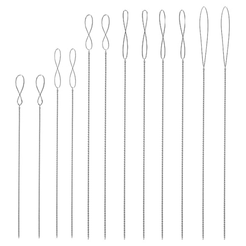 GWAWG 12 Stück Perlennadeln zum Auffädeln von Perlen,Nadeln zum Perlen Auffädeln,0.2mm,0.3mm,0.4mm,0.5mm,0.6mm,0.7mm, Gebogene Perlennadeln aus Edelstahl, für Schmuck, Armband, Halskette GWAWG 12 Stück Perlennadeln zum Auffädeln von Perlen,Nadeln zum Perlen Auffädeln,0.2mm,0.3mm,0.4mm,0.5mm,0.6mm,0.7mm, Gebogene Perlennadeln aus Edelstahl, für Schmuck, Armband, Halskette von GWAWG