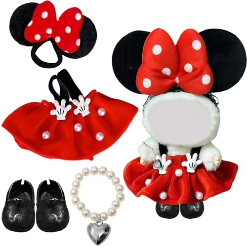 GWAWG 4 Stück Kleidung 17 cm für 17 cm große Puppen Zubehör Set bestehend aus 1 Fliege, 1 Armband, 1 Kleid, 1 Paar Schuhe, Kleidung für Puppen GWAWG 4 Stück Kleidung 17 cm für 17 cm große Puppen Zubehör Set bestehend aus 1 Fliege, 1 Armband, 1 Kleid, 1 Paar Schuhe, Kleidung für Puppen von GWAWG