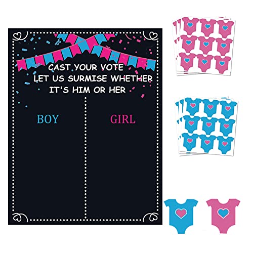 GWAWG 54 Aufkleber.1 Poster Baby Gender Reveal Party Game Set, Geschlecht Reveal Boy oder Girl Voting Game, Geschlecht Reveal Raten Game Party Supplies GWAWG 54 Aufkleber.1 Poster Baby Gender Reveal Party Game Set, Geschlecht Reveal Boy oder Girl Voting Game, Geschlecht Reveal Raten Game Party Supplies von GWAWG