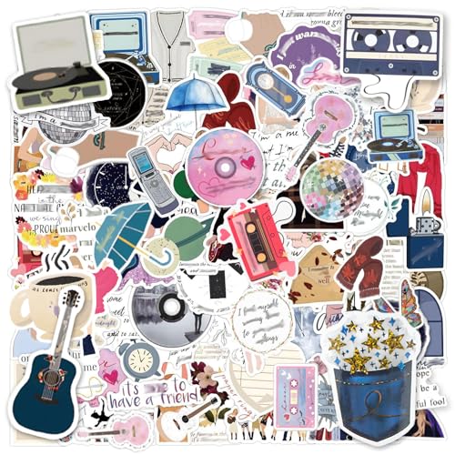 GWAWG Pop-Sänger-Aufkleber, beliebte Sänger-Aufkleber, wasserdichte Vinyl-Aufkleber für Gitarre, Laptop, Wasserflaschen, Bücher, Skateboard, Koffer, 150 Stück von GWAWG