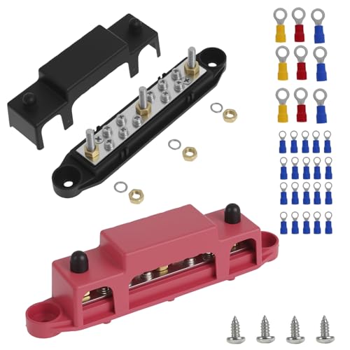 2PCS M6 BOLD CUSBAR rot schwarz mit isolierter Klemme 4 Schraubbusschalte für die Installation im Freizeitfahrzeug des Bootswagens 2PCS M6 BOLD CUSBAR rot schwarz mit isolierter Klemme 4 Schraubbusschalte für die Installation im Freizeitfahrzeug des Bootswagens von GWCYMYD