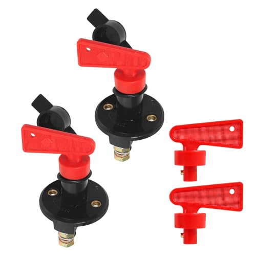2pcs Batterie -Trennschalter DC 12 V 24 V rostbeständiger Batterie -Isolator Schnittschalter mit 4 Schlüssel für Fahrzeuge Fahrzeuge Wohnmobile und Boote 2pcs Batterie -Trennschalter DC 12 V 24 V rostbeständiger Batterie -Isolator Schnittschalter mit 4 Schlüssel für Fahrzeuge Fahrzeuge Wohnmobile und Boote von GWCYMYD