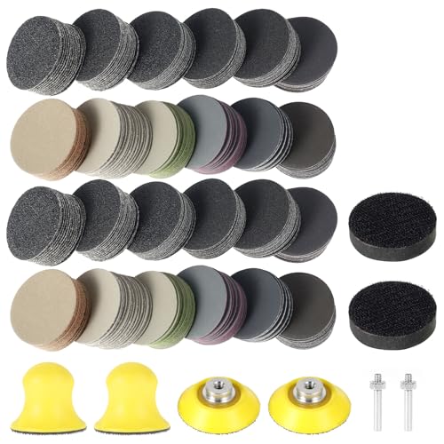 368PCS Schleifscheiben Pads 50mm Nass Trocken Schleifpapier 50mm Klett Körnung 60/80/100/150/240/400/800/1200/2000/3000/5000/10000 Schleifpads Rund Klett für Holz Metall 368PCS Schleifscheiben Pads 50mm Nass Trocken Schleifpapier 50mm Klett Körnung 60/80/100/150/240/400/800/1200/2000/3000/5000/10000 Schleifpads Rund Klett für Holz Metall von GWCYMYD
