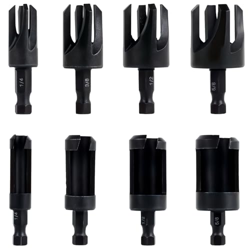 8PCS Holz Plug Cutter Bohrer Set 6/10/13/16mm Dübel Zapfenbohrer mit 6mm Sechskantschaft Kohlenstoffstahl Zapfenschneider Set Zapfenbohrer für Bohrmaschinen Handwerkzeuge 8PCS Holz Plug Cutter Bohrer Set 6/10/13/16mm Dübel Zapfenbohrer mit 6mm Sechskantschaft Kohlenstoffstahl Zapfenschneider Set Zapfenbohrer für Bohrmaschinen Handwerkzeuge von GWCYMYD