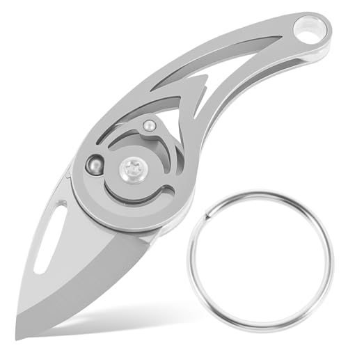 GWCYMYD Mini Taschenmesser Tragbar Edelstahl Schlüsselanhänger Messer mit Karabiner Stilvoll Multifunktional Klappmesser Schlüsselanhänger für Outdoor-Aktivitäten Camping Angeln Bergsteigen GWCYMYD Mini Taschenmesser Tragbar Edelstahl Schlüsselanhänger Messer mit Karabiner Stilvoll Multifunktional Klappmesser Schlüsselanhänger für Outdoor-Aktivitäten Camping Angeln Bergsteigen von GWCYMYD