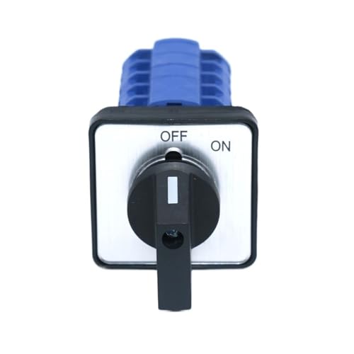 GWGQTELENC Schalter SZW26/LW26-20 Off On 2 Positionen 5 Phasen 20 A 660 V 20 Klemmen Universal Drehbarer Nockenschalter mit Verriegelung (COA.5 Off On 64 x 64 mm) von GWGQTELENC