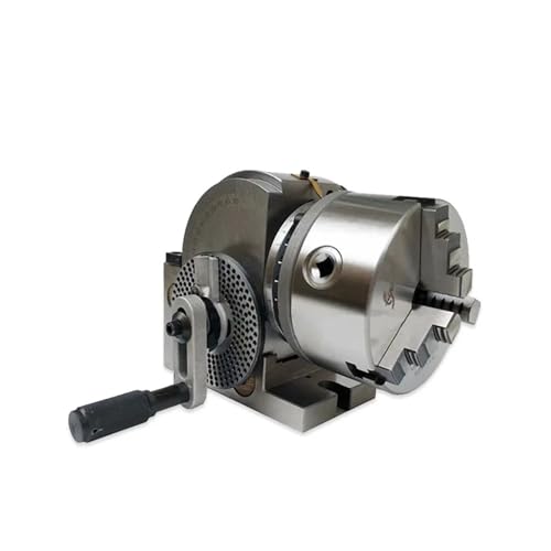 GWGQTELENC Universal-Teilapparat BS-0 4 Zoll 5 Zoll CNC 4. Drehachse 100 mm 125 mm 3-Backenfutter Reitstock Spitzenhöhe 100 mm(BS-0 4 Inch) von GWGQTELENC
