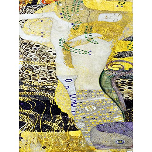 5D DIY Diamond Painting Kits Klimts berühmte Gemälde Klimt Works - Stickerei Kreuzstich Strass Bilder Kunst Wohnkultur Geschenk 40×50cm von GWYDYB