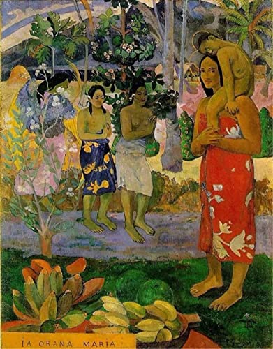 GWYDYB Diamond Painting Art Kits für Erwachsene Kinder, Paul Gauguin Berühmtes Gemälde Frau und Kind DIY Strassstickerei 5D Vollbohrer Kreuzstich Kunsthandwerk für Wohnkultur 40 × 50 cm GWYDYB Diamond Painting Art Kits für Erwachsene Kinder, Paul Gauguin Berühmtes Gemälde Frau und Kind DIY Strassstickerei 5D Vollbohrer Kreuzstich Kunsthandwerk für Wohnkultur 40 × 50 cm von GWYDYB