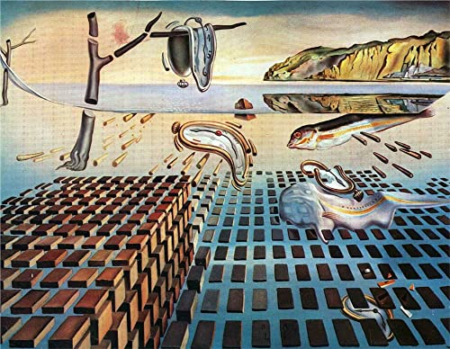 GWYDYB Diamond Painting Art Kits für Erwachsene Kinder, Salvador Dali's Berühmte Gemälde – Ewige Erinnerung DIY Strass Stickerei 5D Vollbohrer Kreuzstich Kunsthandwerk für Wohnkultur 40×50cm GWYDYB Diamond Painting Art Kits für Erwachsene Kinder, Salvador Dali's Berühmte Gemälde – Ewige Erinnerung DIY Strass Stickerei 5D Vollbohrer Kreuzstich Kunsthandwerk für Wohnkultur 40×50cm von GWYDYB