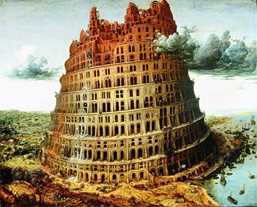 GWYDYB Gemälde von Pieter Bruegel dem Älteren – Turm von Babel – DIY 5D Diamond Painting Kits Stickerei Strass Kunst Heimdekoration Geschenke GWYDYB Gemälde von Pieter Bruegel dem Älteren – Turm von Babel – DIY 5D Diamond Painting Kits Stickerei Strass Kunst Heimdekoration Geschenke von GWYDYB
