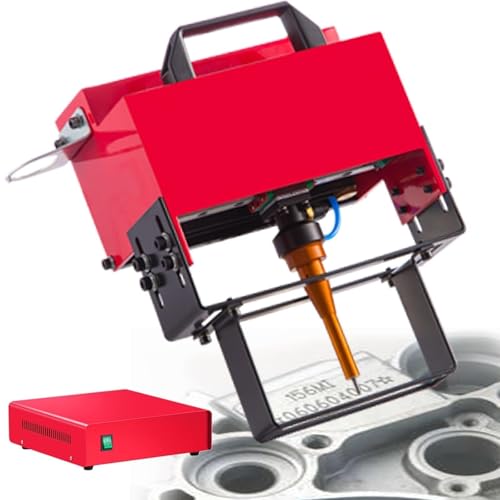 Handgeführte Nadelmarkiermaschine, Gravur von Metalletiketten, Nadelmarkiermaschine, Markierungsbereich: 100 x 20 mm, Tiefe 0,01–1 mm, verwendet for VIN-Code, Rahmen-Fahrgestellnummer von GXGSDM
