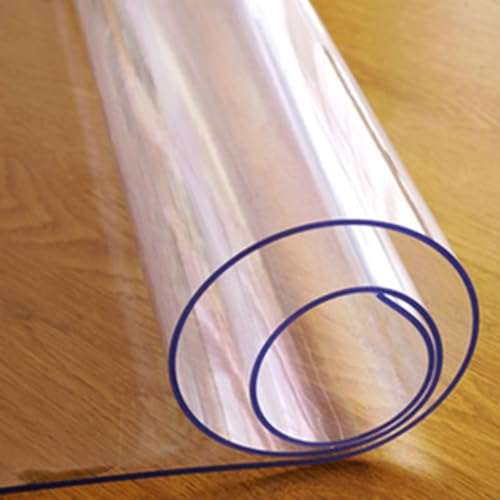 Runde Transparente Tabletop-beschützer, Plastik-tischdecke, Wasserdicht Waschbarer öldichter Tabletop-beschützer, Geeignet Für Küche, Restaurant, Outdoor(Size:140cm/55in,Color:Round transparent 1.5mm) Runde Transparente Tabletop-beschützer, Plastik-tischdecke, Wasserdicht Waschbarer öldichter Tabletop-beschützer, Geeignet Für Küche, Restaurant, Outdoor(Size:140cm/55in,Color:Round transparent 1.5mm) von GXLBDK