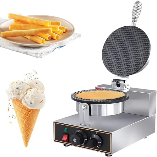 1200W Waffelkegelmaschine, Elektrischer Edelstahl-Knusper-Ei-Rollen-Macher, 50-300℃ Präzise Temperaturkontrolle, Einstellbare Zeit 1-5 Minuten, Etwa 60s, Um Eine Zu Machen, Für Zuhause, Süßwarengeschä 1200W Waffelkegelmaschine, Elektrischer Edelstahl-Knusper-Ei-Rollen-Macher, 50-300℃ Präzise Temperaturkontrolle, Einstellbare Zeit 1-5 Minuten, Etwa 60s, Um Eine Zu Machen, Für Zuhause, Süßwarengeschä von GXLDIANPU